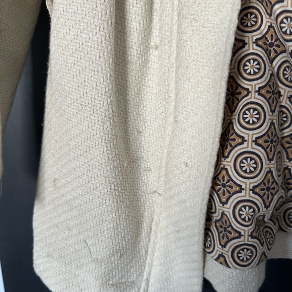 Vintage Billabong Cream Wool Coat - Size Medium - Picture 3 of 10